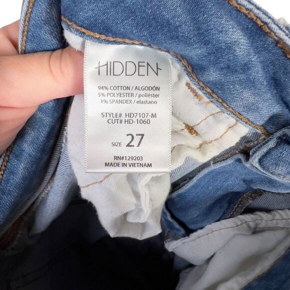 HIDDEN RAW HEM SKINNY JEAN size 27 - Picture 4 of 15
